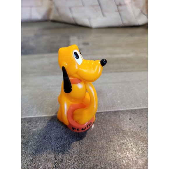 Pluto the dog with food bowl Disney toy figure 1996 superior - Picture 2 of 5